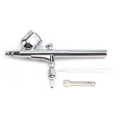 Dual Action Gravity Feed Airbrush Kit 0.2-0.5mm Spray Paint Nail Makeup Art Tool