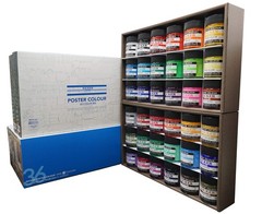 NICKER Watercolor Poster Color 36 colors set 40ml 83369 JAPAN IMPORT