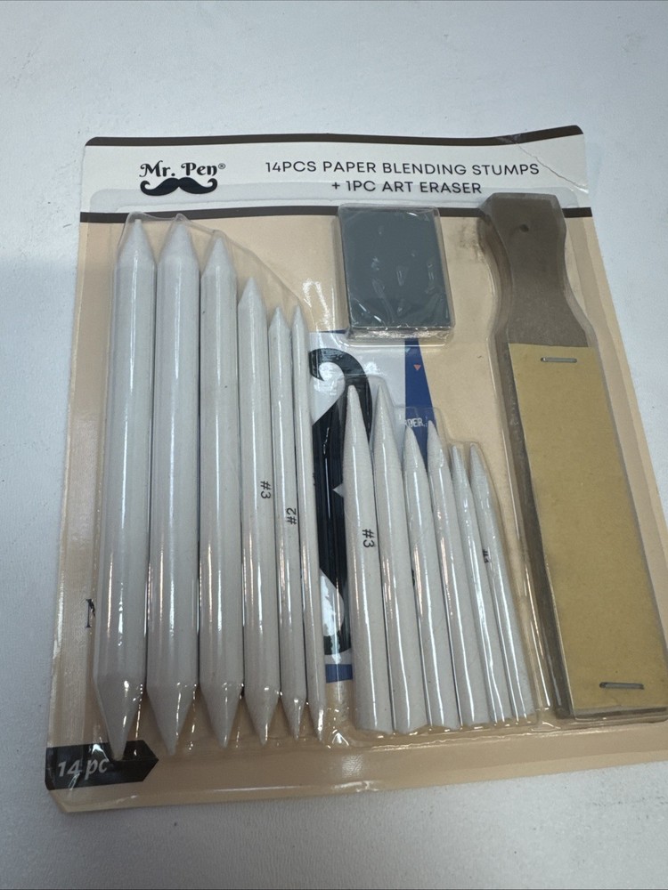 Mr. Pen 14-Piece Blending Stumps & Art Eraser Set for Drawing & Shading