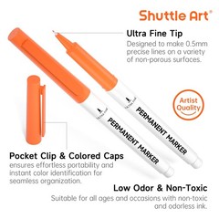 Shuttle Art Permanent Marker, 30 Colors 1 Count (Pack of 30), Assorted