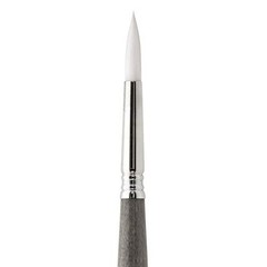 Perla Series 1430 Short Handle Round Artist Watercolor Brush, 10, White Toray