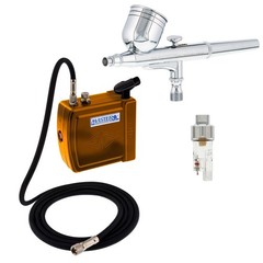 Multi-Purpose Air Brush Kit with Mini C16-G Air Compressor, Airbrush & ARC Ca…