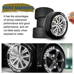 Rapid – Drying,Smudge – Proof,Efficient Fast – drying Tire Marker for Car Tires