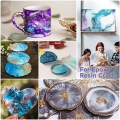 Alcohol Ink Set 24 Vibrant Colors Resin Dye High Concentrated Fast Drying Alc…