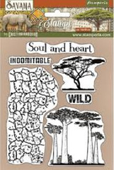 STAMPERIA ACRYLIC STAMPS – SAVANA – SOUL AND HEART