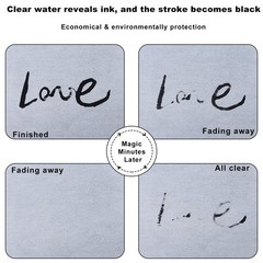 6 Pieces Water Drawing Writing Cloth Reusable Water Paper Chinese Calligraphy Ma