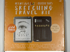 Art 101 Mini Sketching Travel Kit Drawing Set Tools Pencils Eraser Tin Case NEW