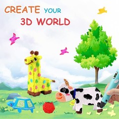 22 Colors 3D Pen PLA Filament Refills, 1.75mm High-Precision 3D Printing Pen Ref