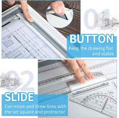 A4 Portable Drafting Table with Adjustable Angle – Multi-Function & Precision