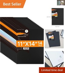 Artistic Freedom: 14 Black 11×14 Canvas Panels for Oil & Acrylic Masterpieces