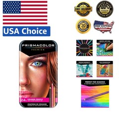 Vibrant 24 Count Colored Pencils Set – Perfect for Portrait Shading & Blending