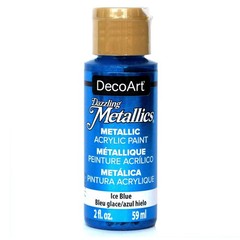 DecoArt Dazzling Metallics 2-Ounce Ice Blue Acrylic 2 Fl Oz (Pack of 1),
