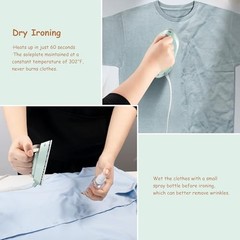 Travel Iron Set, 100-240V Mini Dry Iron for Clothes (No Steam) | Max Green