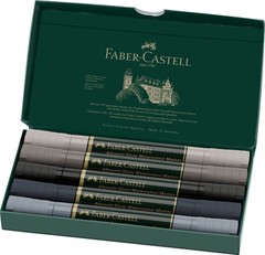 Faber-Castell Albrecht Durer Watercolor Markers – Grey Tones – Wallet Of 5
