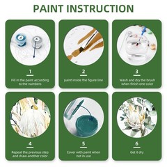 Ginkko Framed Paint by Number Kits for Adults, 8×12 Inch, Bottleflower framed