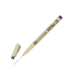 XSDK01-24 Sakura Pigma Micron 01 Marker Pen, 0.25mm Tip, Purple, Pack of 1