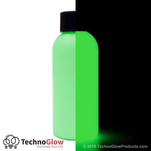 Glow in the Dark Paint, Fluorescent Green – UV Reactive Luminescent Paint