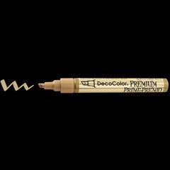 DecoColor Premium Chisel Paint Marker, Gold Оnе Расk,