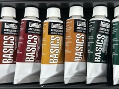 Liquitex BASICS Acrylic Paint Set 36 Tubes 22ml #101036 Partial Used Boxed Lot