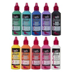 Tulip Puff Paint Kits Rainbow Color Collection, 1.25 Fl Oz (Pack of 10)