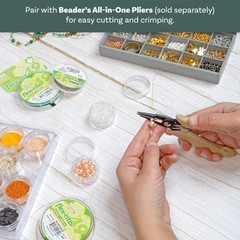 Beading Wire 49 Strand Nylon Coated .018 Dia 100 ft Clear The Beadsmith 0.018