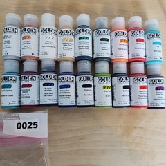 #25 Golden Fluid Acrylics 1 fl. oz/30 ml Lot Of 18 Sealed No Duplicates New!!