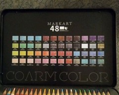 48 Count Colored Pencils for Adult Coloring Books, Soft Core, Ideal for Drawing