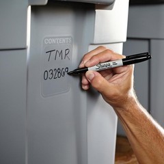 Black Permanent Markers, 12 Fine Tip – Ideal for Paper, Metal & More