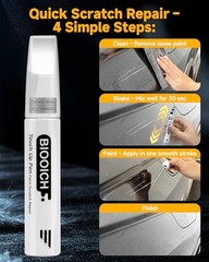 Touch Up Paint Pen Exact Color Match Car Chip and Pure White(LC9A/0Q) for vw