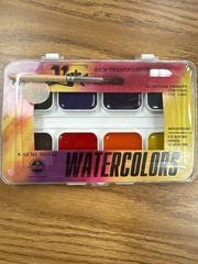 New! Yarka Semi-Moist Student Watercolor 8 Set Rich Transparent Full Pans