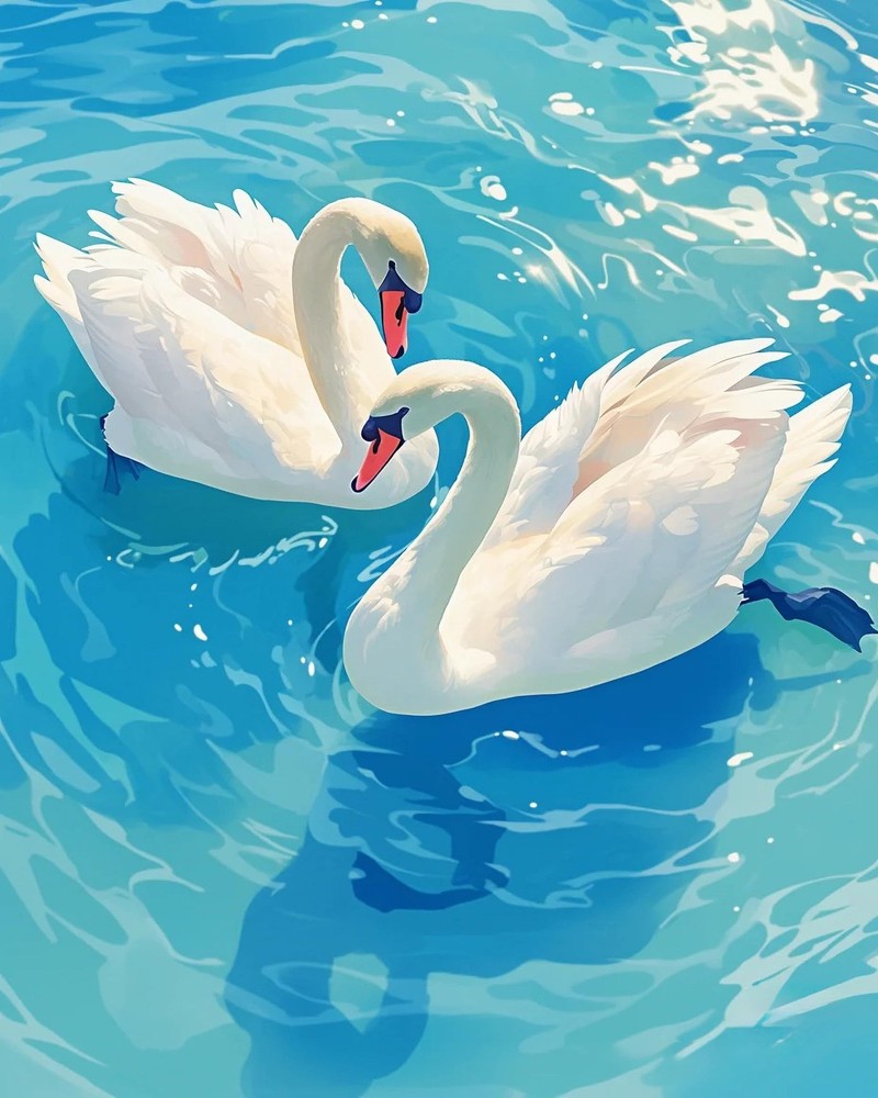 Paint by Numbers Kit for Adults Beginner, Pure Swan Easy Adult Paint by Number