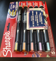 Lot of 2-Sharpie Creative Markers Water-Based Bullet Tip Earth Tones 5ct each