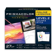 Technique Art Supplies And Digital Art Lessons Nature Drawing Set Level 2 Waterc