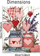 askkqtx Valentine’s Day Paint by Numbers Kit for Adults, DIY Love – MT22320