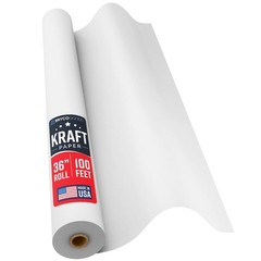 36 Inch x 100 Foot White Kraft Paper Roll – Banner Material USA Made