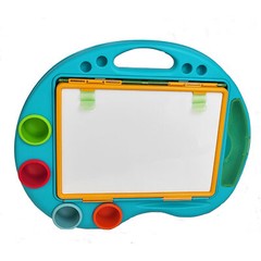 Kids 4 in 1 Foldable Art Easel Set Double Sided Whiteboard Chalkboard Boad Game