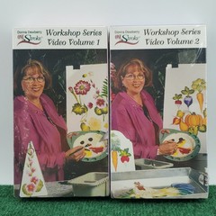 Donna Dewberry One Stroke Workshop 1 & 2 VHS Flowers Vegetables New Painting