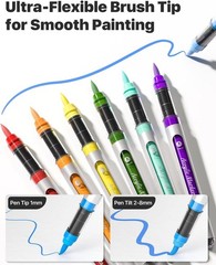 48 Vibrant Colors Acrylic Paint Markers Set – Multi-Surface Art Supplies