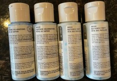 Martha Stewart 2oz Confetti Glitter Acrylic Craft Paint Lot 4 Bottles New