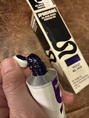 Vintage USA Speedball Block Printing INK Oil Base Metal Tube Violet *See Note*