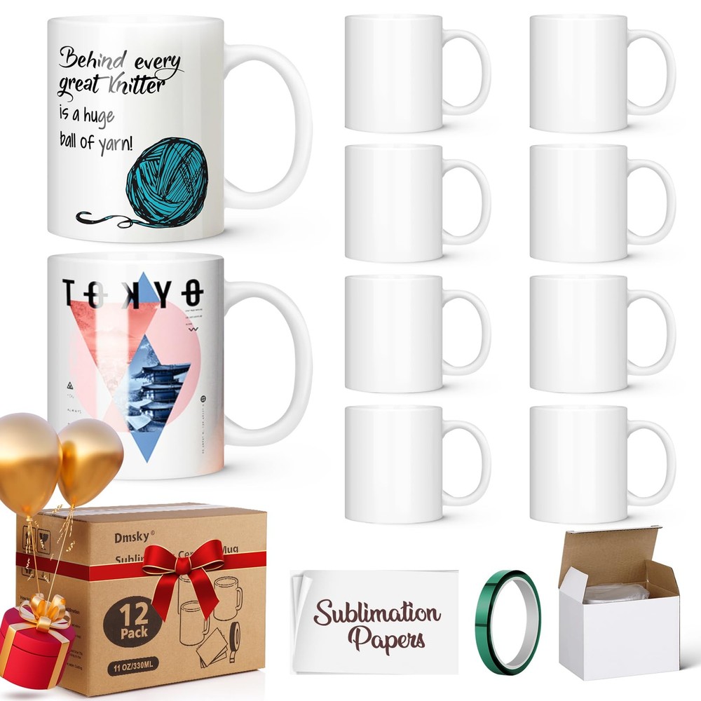 Sublimation Coffee Mugs Tazas Para Sublimar 11 oz Blank Bulk Coffee Mug White