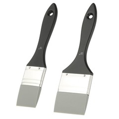 2 Pcs Silicone Painting Brush, Color Shaper Tool, (Black Grey, 1.5/2.3-Inch)