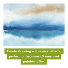 A4 Watercolor Pad, 12 Sheets, 300g/m 140 lb, 100 Cellulose, Cold Pressed White