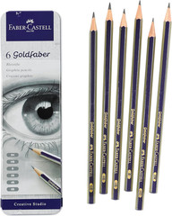 Graphite Sketch Pencil Set – 6 Graphite Pencils (2H, HB, B, 2B, 4B, 6B), Drawing