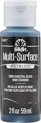 Multi Surface Metallic Acrylic Paint Charcoal Black