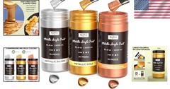 Multi-Surface Metallic Paint – Gold, Silver, Copper