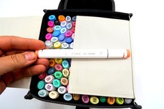OHUHU 128 Colors Alcohol Markers Oahu Series with Original Case Art Marker Lot