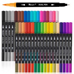 Dual Markers Brush Pens 36 Fine Point Art Marker Double Tip Colored Pen for A…