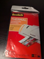 Scotch Thermal Laminating Pouches 4 X 6 20 Per Pkg
