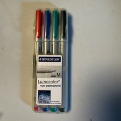 Staedtler Lumocolor Non-Permanent 4 Pack Fine – 1.00mm Art. No. 315 WP4A6 Nos